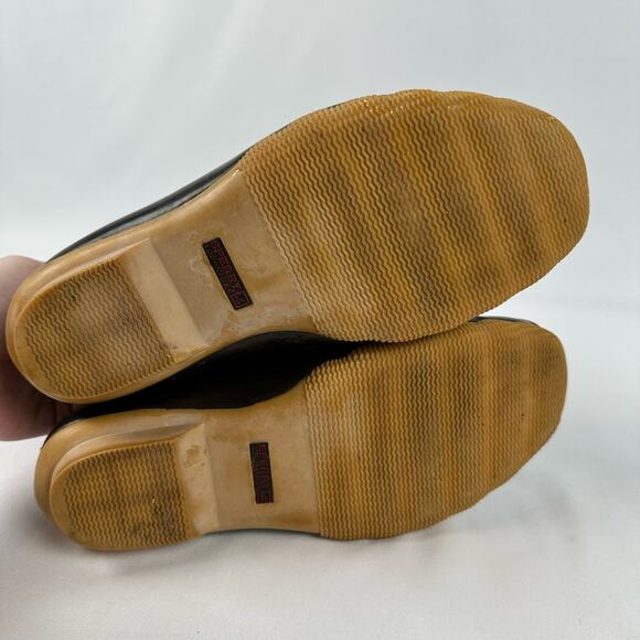 Sperry Top Sider Red and Black Buffalo Plaid Rubber Duck Boots Womens Size 7 - Picture 12 of 13